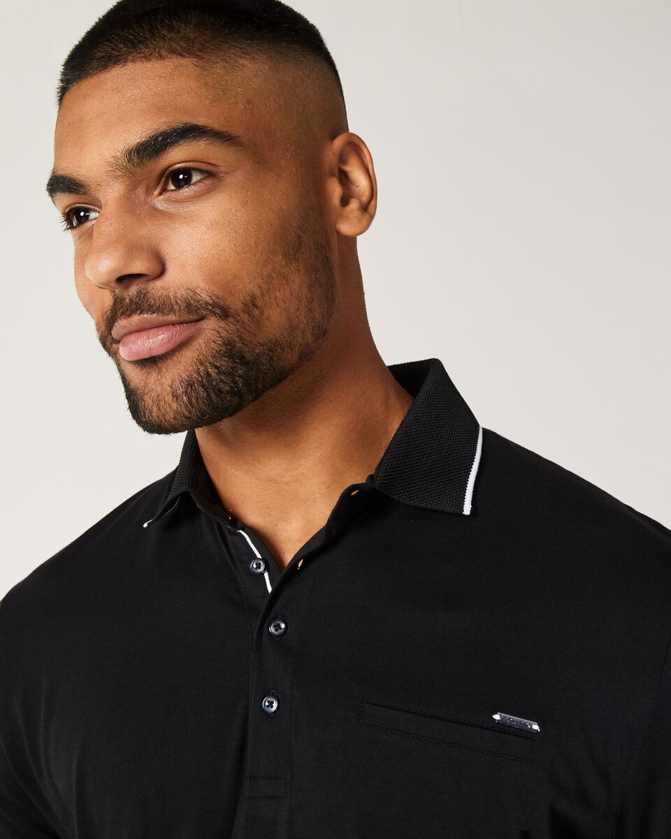 Mens Black Polo Shirt